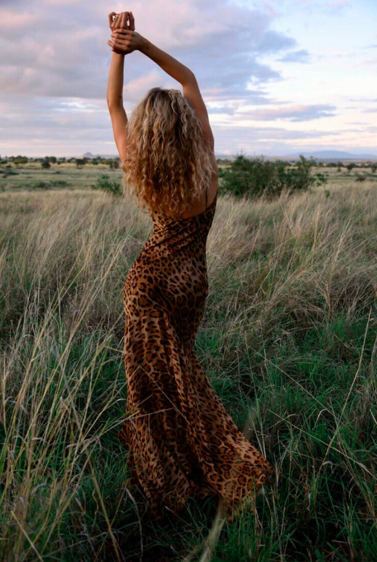 Azura Leopard Maxi Dress
